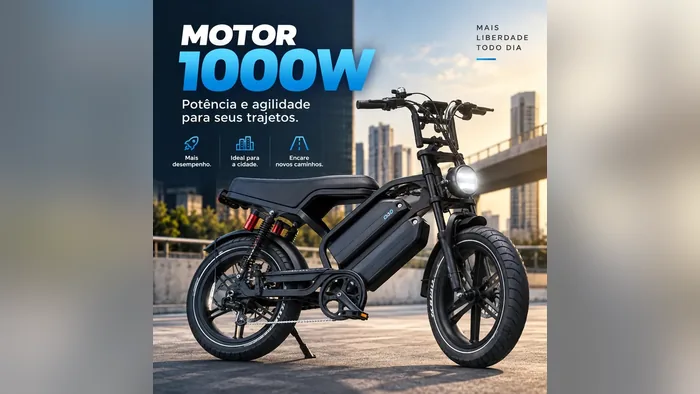 V9 Max S com motor de 1.000 W em cenário urbano