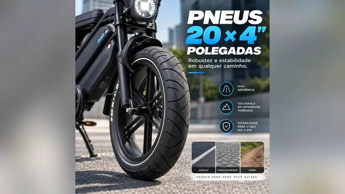 Pneus 20 x 4 da V9 Max S