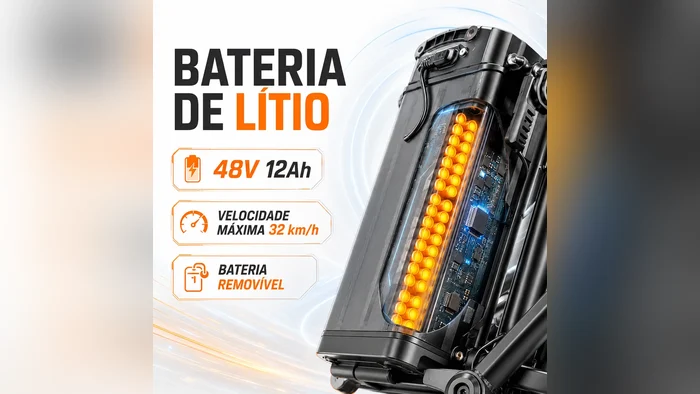 Bateria de lítio de 48 V e 12 Ah da Yala, foto 6 de 6