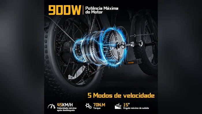 Motor de 900 W da F6 Pro-S, foto 3 de 6