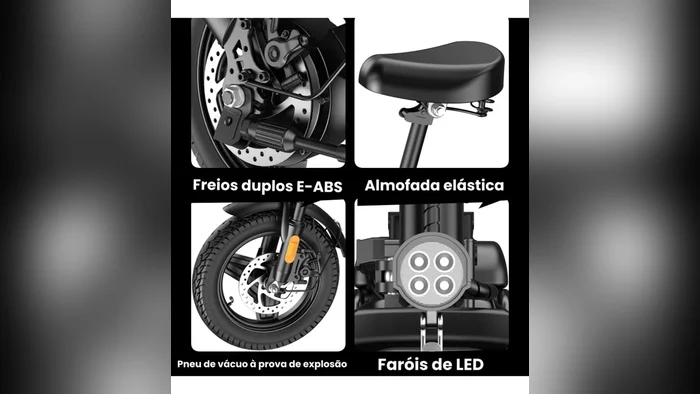 Detalhe do freio a disco e do banco da Zurbe W8, foto 4 de 6