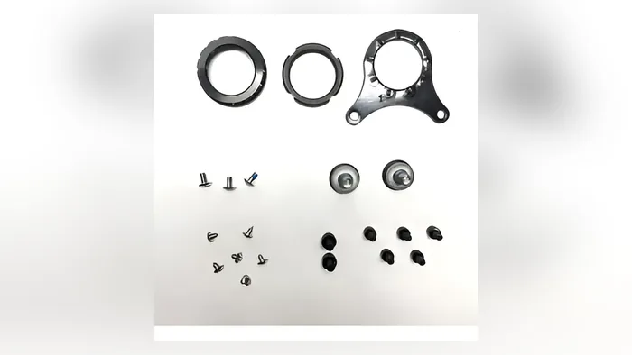 Anéis, parafusos e peças de fixação do motor central Bafang BBS02