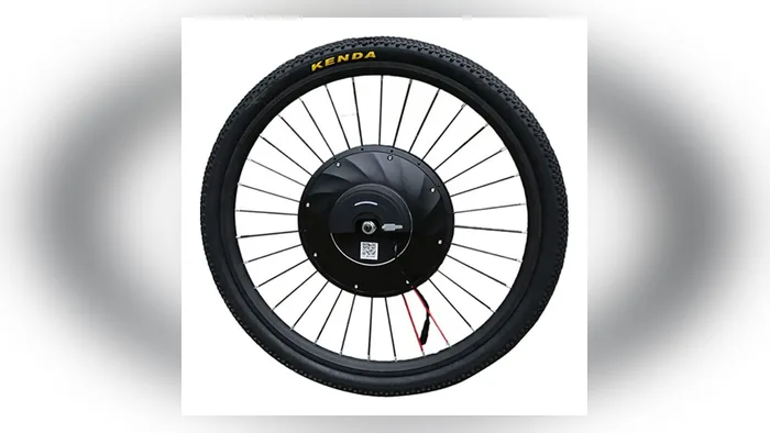 Roda aro 26 com motor de cubo e pneu Kenda do kit eMotorbike