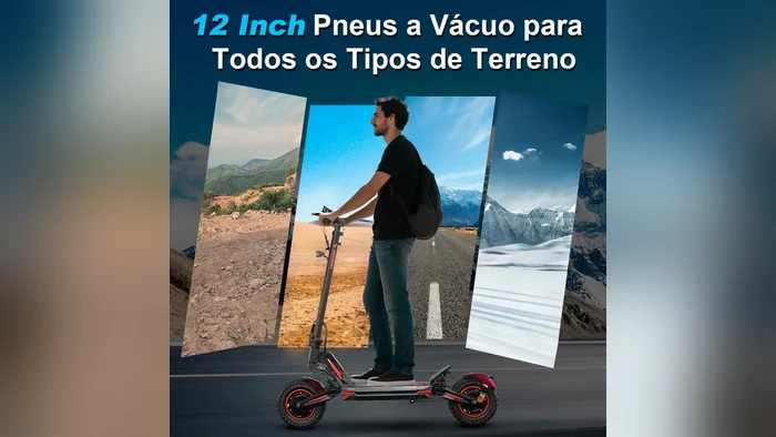 Pneus a vácuo de 12 polegadas da Honeywhale G4 Max