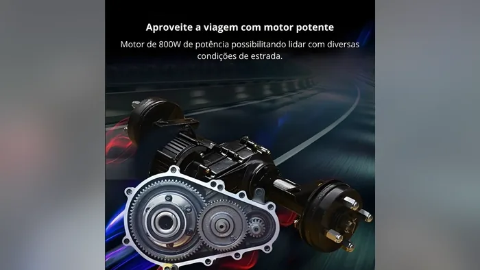 Motor de 800 W com tração reduzida do triciclo elétrico Veego V9